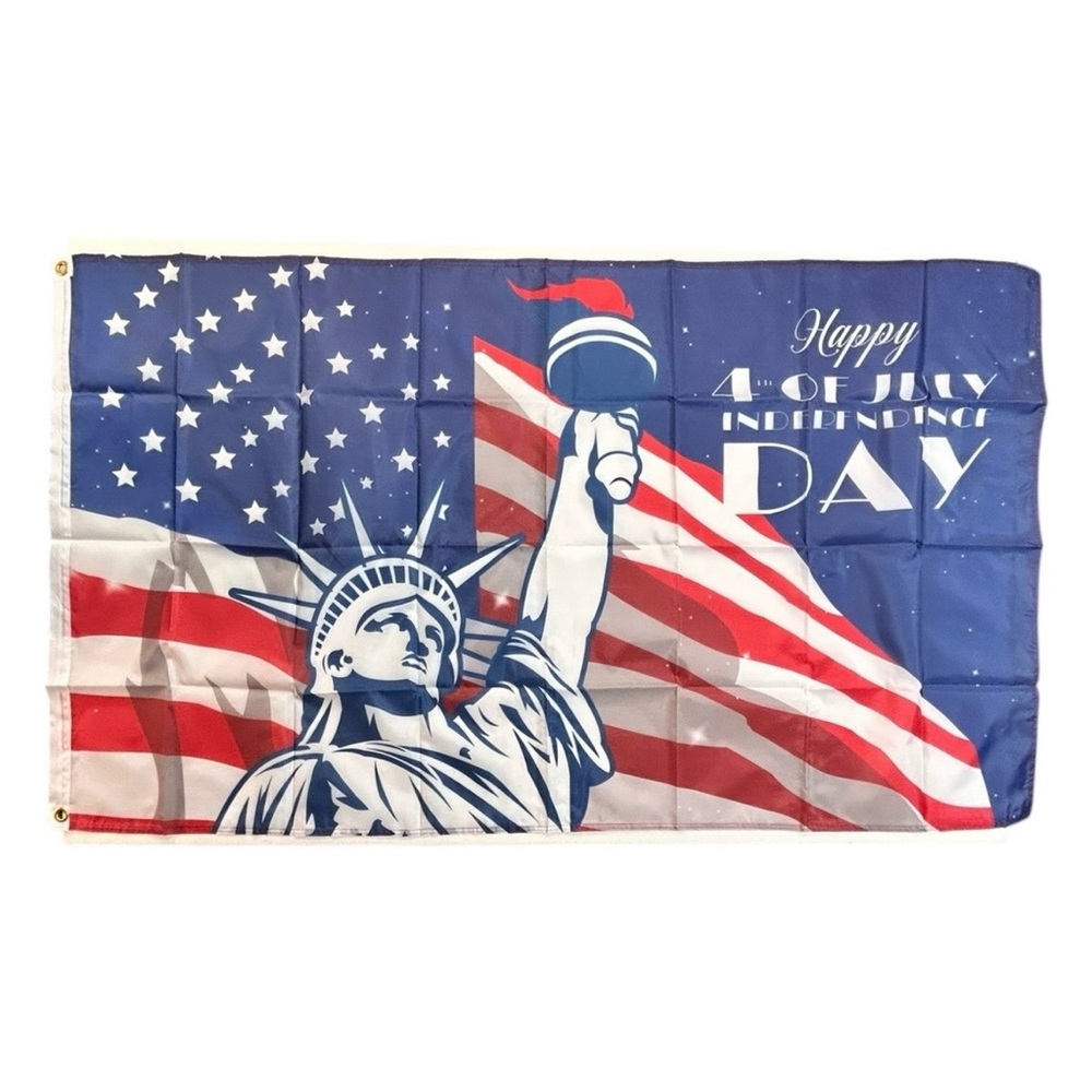 Happy 4th of July American Flag Independence Day Lady Liberty Patriot